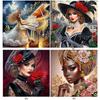 Beauty Special Shaped 5D DIY Partial Drill Diamond Art Kit for Adults Beginners Home Decor Diamonds Paintings Gem Art 30x30cm