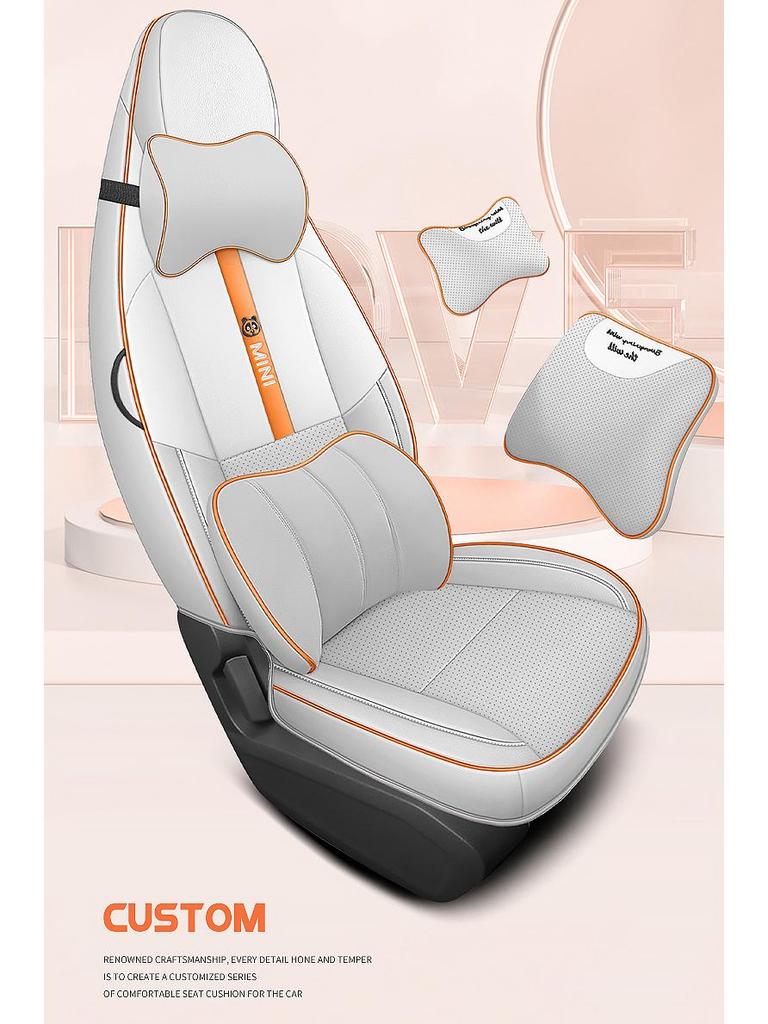 2023 Panda Mini Special Leather Seat Cover for All Seasons