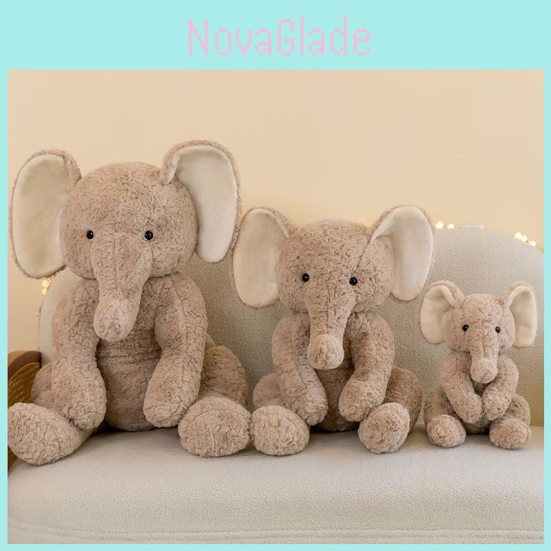 Adorable Plush Elephant Pillow Toy For Children Realistic Elephant Stuffed Animal