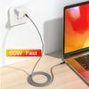 VAORLO 60W USB C na USB typu C pro Samsung S20 nabíjecí kabel 5A CC pro MacBook iPad Pro Quick Charge 4.0
