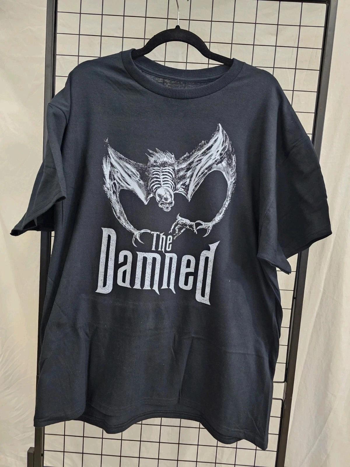 The Damned Vampire Bat Goth Cotton T -Shirt 4XL
