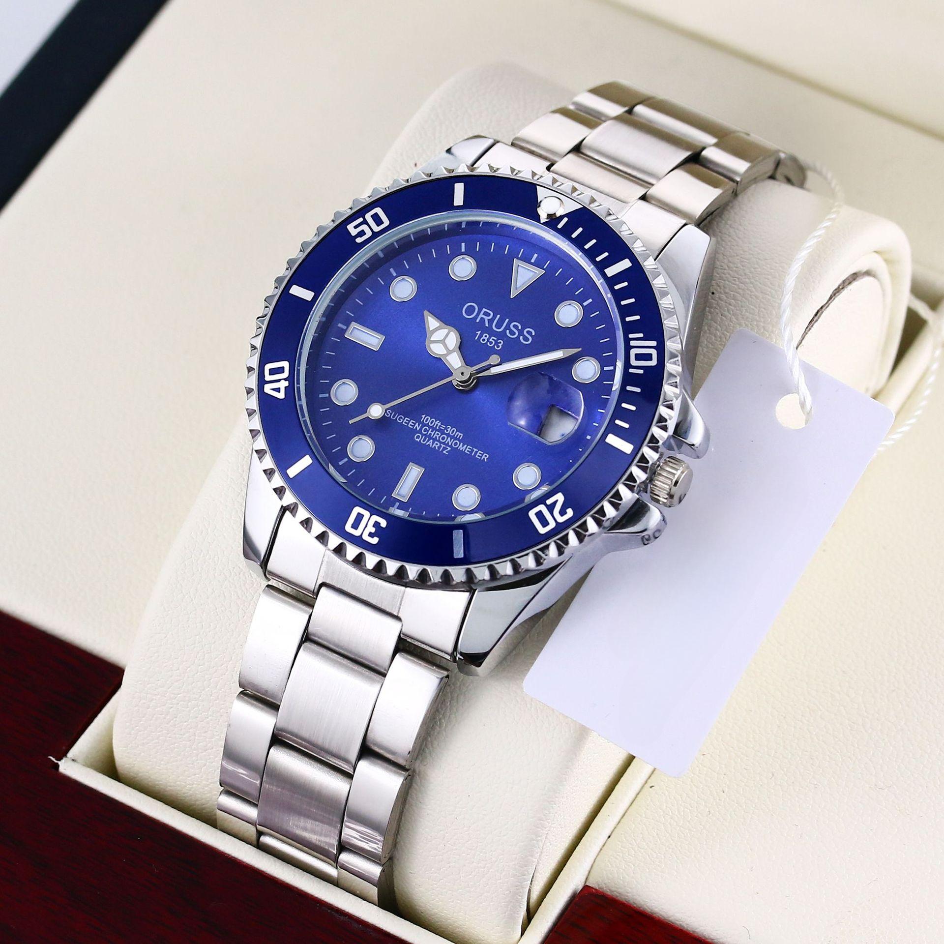 

Часы-календарь Мужские светящиеся водонепроницаемые высококачественные красивые мужские часы Кварцевые часы