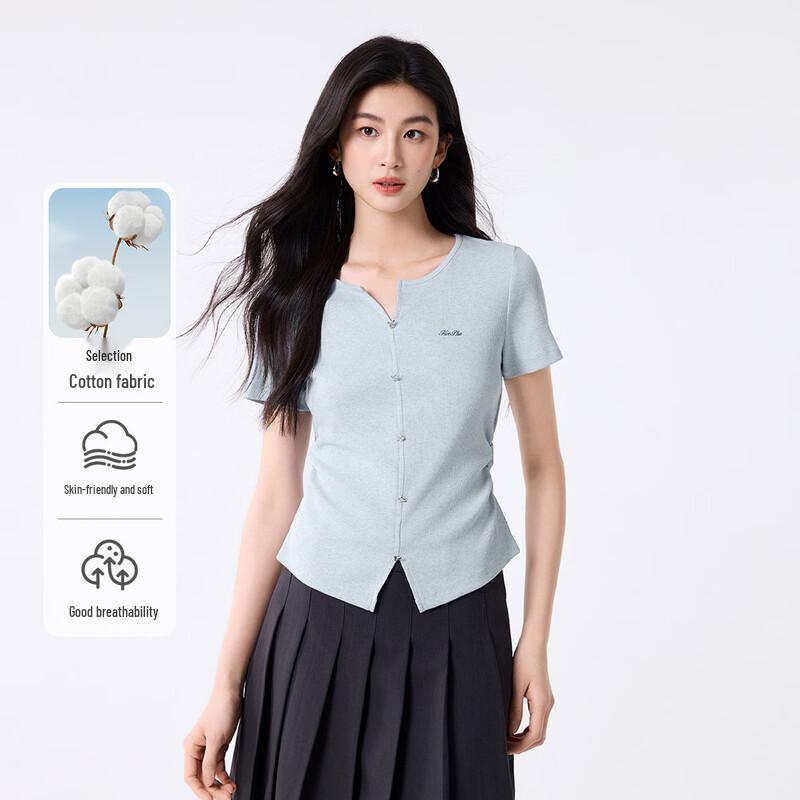 FivePlus Women s Embroidered Knit T-Shirt L