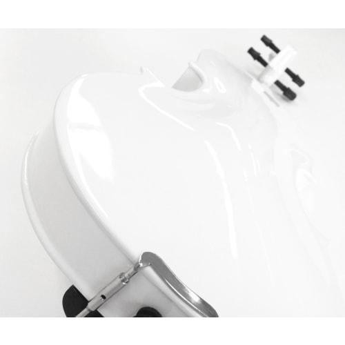 Hallstatt V-12/WH White Violin, 4/4 Size (Standard Size)