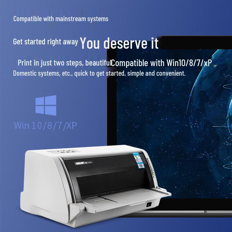 Deli DL-730K Invoice & Express Bill Dot Matrix Printer