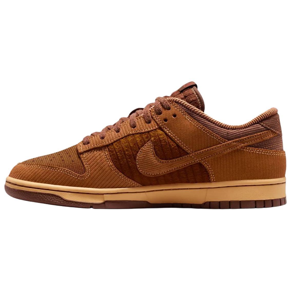 

Nike Dunk Low Retro Premium Light British Tan Light Chocolate White Unisex IB7746-200 EU 40.5