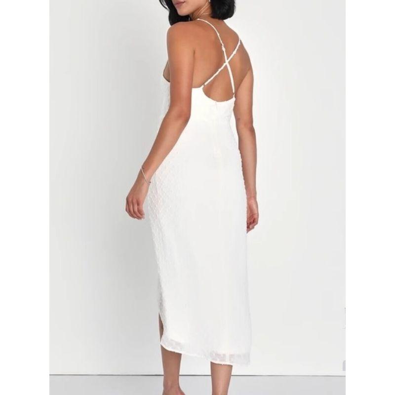 Export Single Lu Home 2024 Summer Sling Open Back Twisted Ruched Tihua Style Elegant Elegance Irregular Dress