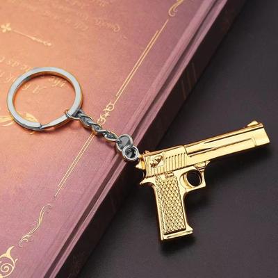 Handgun Keychain Desert Eagle Handgun Metal Pendant Key Chain Car Backpack Key Men Ladies Couple Friends Gift Boutique
