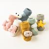 Chaussettes pour bébé 0-12 mois Animal de dessin animé Chaussettes pour nouveau-né Bébé nourrisson Garçon Bébé Fille Chaussettes Antidérapantes pour le sol Jambières Chaleur Hivernale