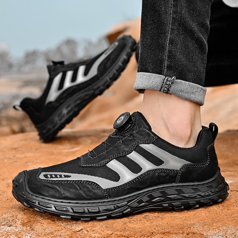 Sneakers Men's 2025 Summer New Soft-Soleated Outdoor Leisure Shoes Knob Anti-Slip One Foot Lazy Shoes for Work