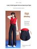 Women's High-Waisted Wide-Leg Denim Jeans - Spring/Autumn 2025 Collection, Casual Slimming Loose-Fit Pants