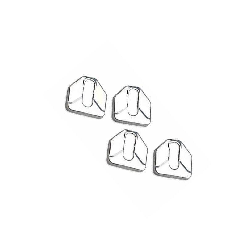 Для Subaru Forester 2014-2018 Хромированная Титановая Защитная Накладка на Защелку Дверного Замка 4 шт.