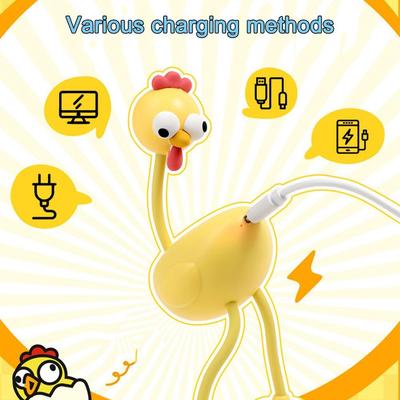 Cute Rooster Decorative Night Light, Table Lamp for Bedroom, Creative Kids Desk Lamp for Children Bedside, Gift Idea