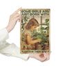 Metal Tin Sign for Garden Lovers - 'Some Girls Are Just Born with Plants In Their Souls' - Retro Wall Art Decor for Home, Yard
