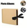1 Pcs Scrapbook Album Black Pages Memory Books Black Beige Color Craft Paper Photo Albums For Birthday Wedding Anniversary Gifts