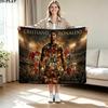 CR7 Print Flannel Blanket High Quality Warm Comfortable Cover for All Seasons Perfect for Gifts Home Decor