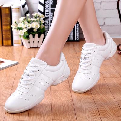Fitness-Tanzschuhe, Wettkampf-Aerobic-Schuhe, Cheerleading-Trainingsschuhe, Herren und Damen, weiße Wettkampfschuhe