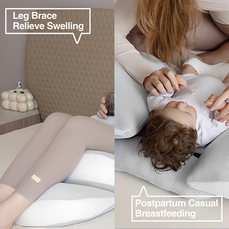 U Shaped Maternity Pillow - Full Body Support for Pregnant Women, Comfortable Belly Back Hip Pain Relief for Side Sleepers