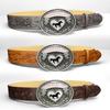 COWGIRL UP Western Cowgirl Belt Luxury Design Heart Horse Buckle Waistband  for Women Spice Girls
