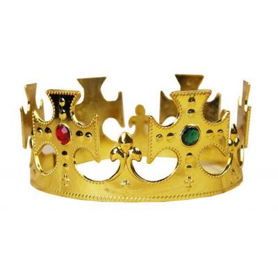 Fashion Jewelry King Costume Accessory Round Tiaras Princess's Crowns Gold Crown Toy Men's Crown