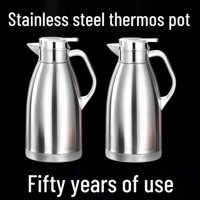 

Stainless Steel Large Capacity Hot Water Kettle Thermos for Dormitory & Dining Room 1