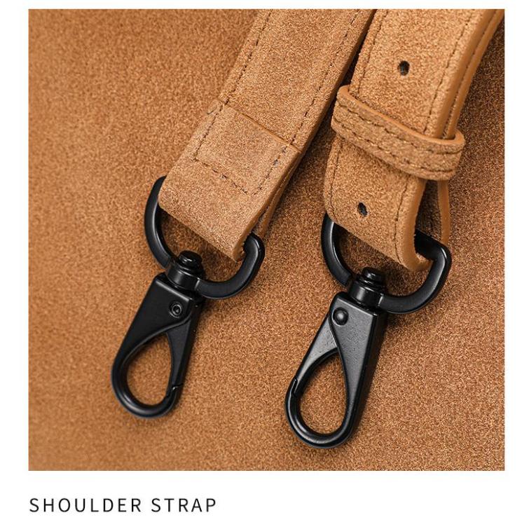 Brun Koskinn Toteväska – Vintage Mockaskinnfinish, Rymlig och Snygg för Vardagsbruk