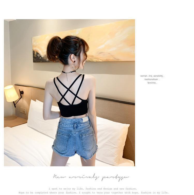 French Trendy U-Shaped Back Camisole Vest for Women - Summer Outerwear & Innerwear