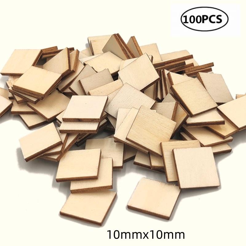 

Wood Squares Unfinished Square Wood Pieces for Crafts,Painting, Writing, DIY Supplies, Engraving and Carving, Home Decorations