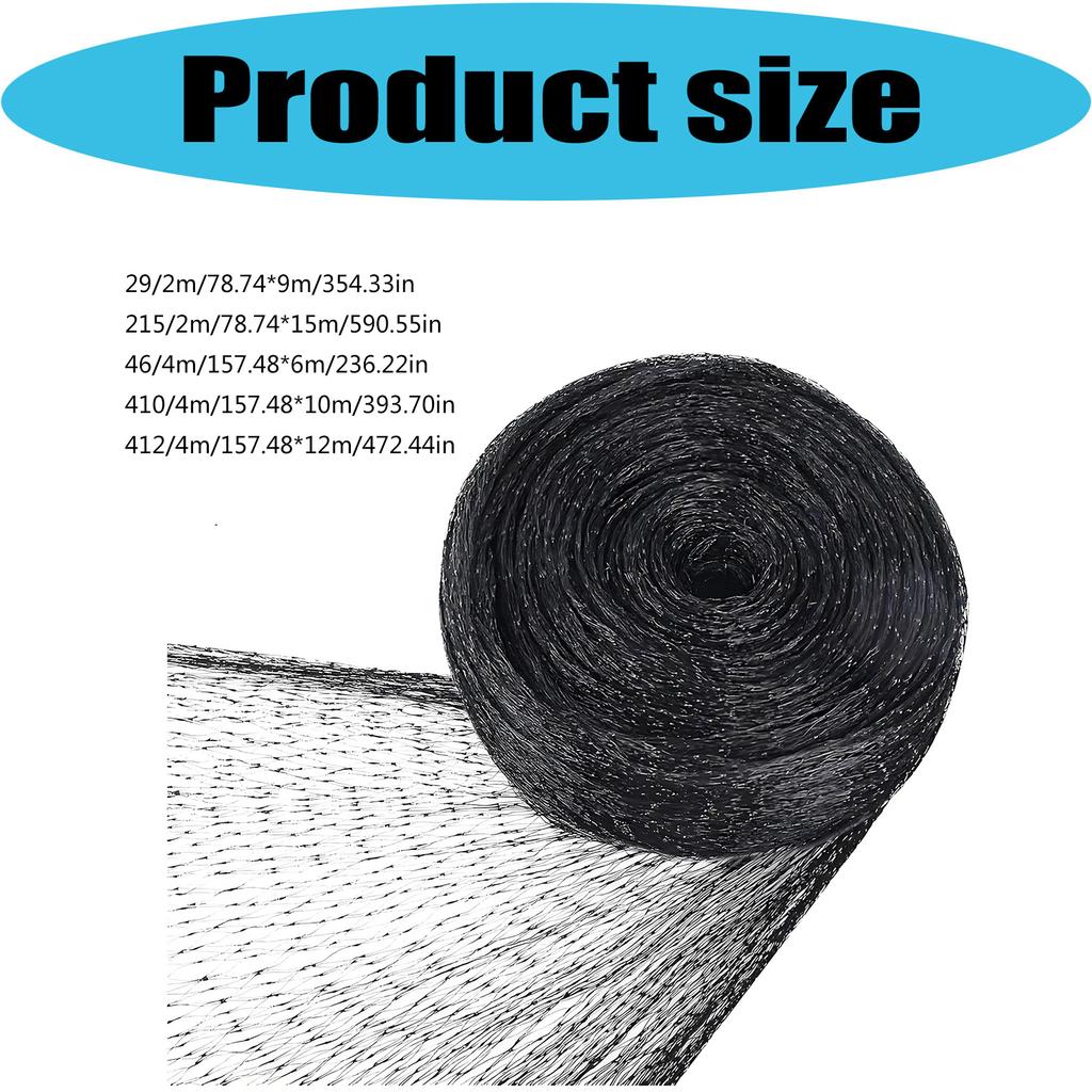 Reusables Garden Bird Barriers Meshes Reusables Garden Bird Net for Protecting Fruits Vegetables From Pecking Damage