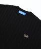 UCLA Unisex Round Neck Cable Knit [Black](Uzalk8A_39)
