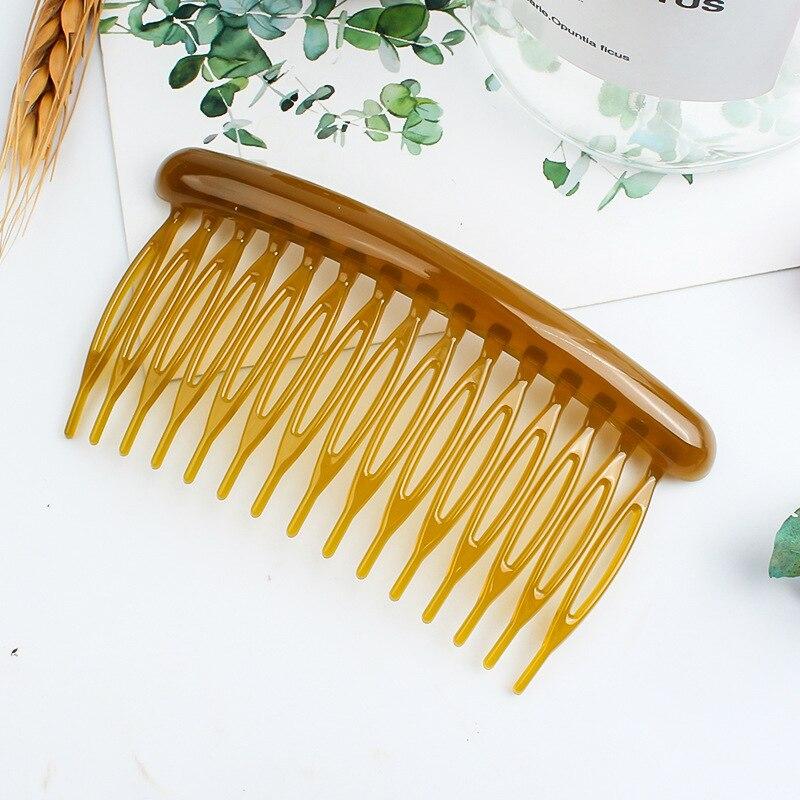 15 Teeth Matte Candy Color Hair Comb Clip Hair Styling Accessories Women Broken Hair Hairpins Headdress Wedding Hair DIY Jewelry