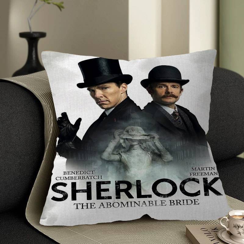 

SSherlock Holmes DETECTIVE SERIES Pillow Cover Sofa Cushion Cover Home Room Decoration Children Gift 30x30 cm