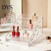 Stepped Countertop Shelf 5/7 Tier Acrylic Display Stand with Fences, Perfume Organizer, Desktop Makeup Palette Holder Multifunctional Clear