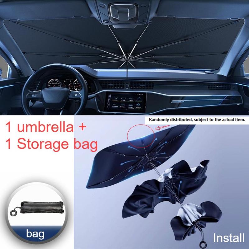 Portable Summer Car Windshield Sunshade - Heat Insulation & Sun Protection