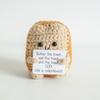 Funny Positive Card Fruit Toast Knitted Doll Home Desk Decoration Gift Christmas