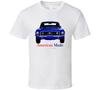 67 Fastback Blau Vorne Stang Gt Musclecar Geschenk T Shirt