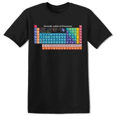 Periodensystem Wissenschaft T-Shirt Eleunisexts Baumwolle T-Shirt
