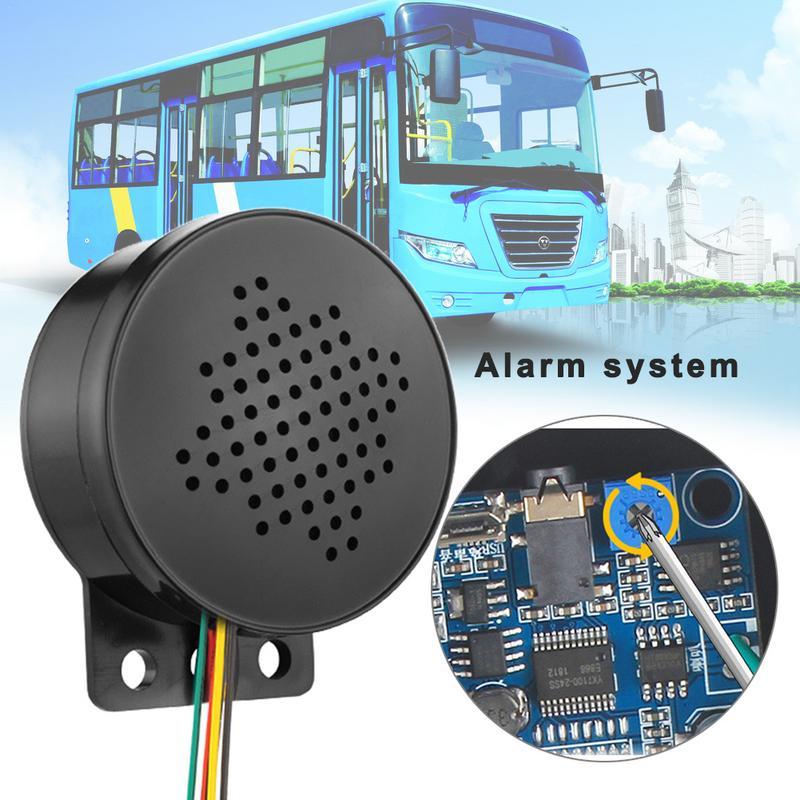 12-24V Auto Start Stimme Benutzerdefiniert 4-Kanal Trigger Stimme Lautsprecher Ansager Tonalarm Rückfahrwarner Summer Alarmhupe Benchmark