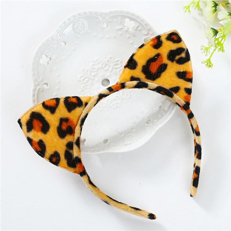 Animal Plush Ears Headband Cute Cartoon Hair Head Hoops Hairband For Women Girls Makeup Washing Hair Accessories