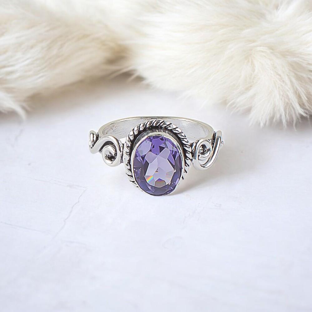 Rare Iolite Gemstone 925 Sterling Silver Jewelry Handmade Ring For Men & Women RR-14-7