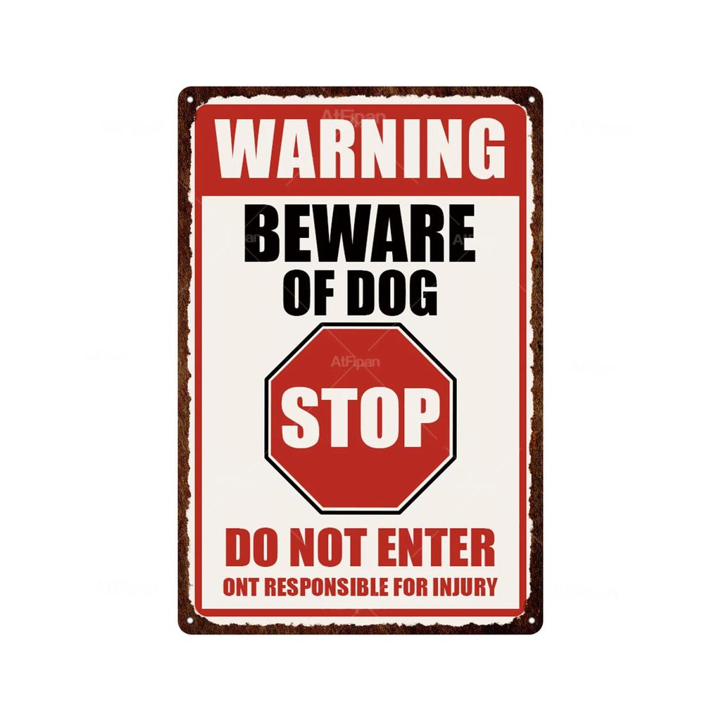 Vintage Warning Tin Sign  DO NOT DISTURB Metal Decorative Plaque Iron Painting Wall Decor for Man Cave Room Cafe Park