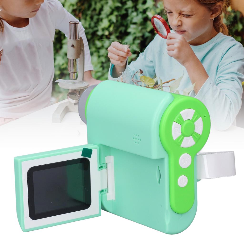 Kids Microscope 1000X Handheld Digital Microscope 2 Inch Color Display Screen Portable ket Microscope Educational Tool