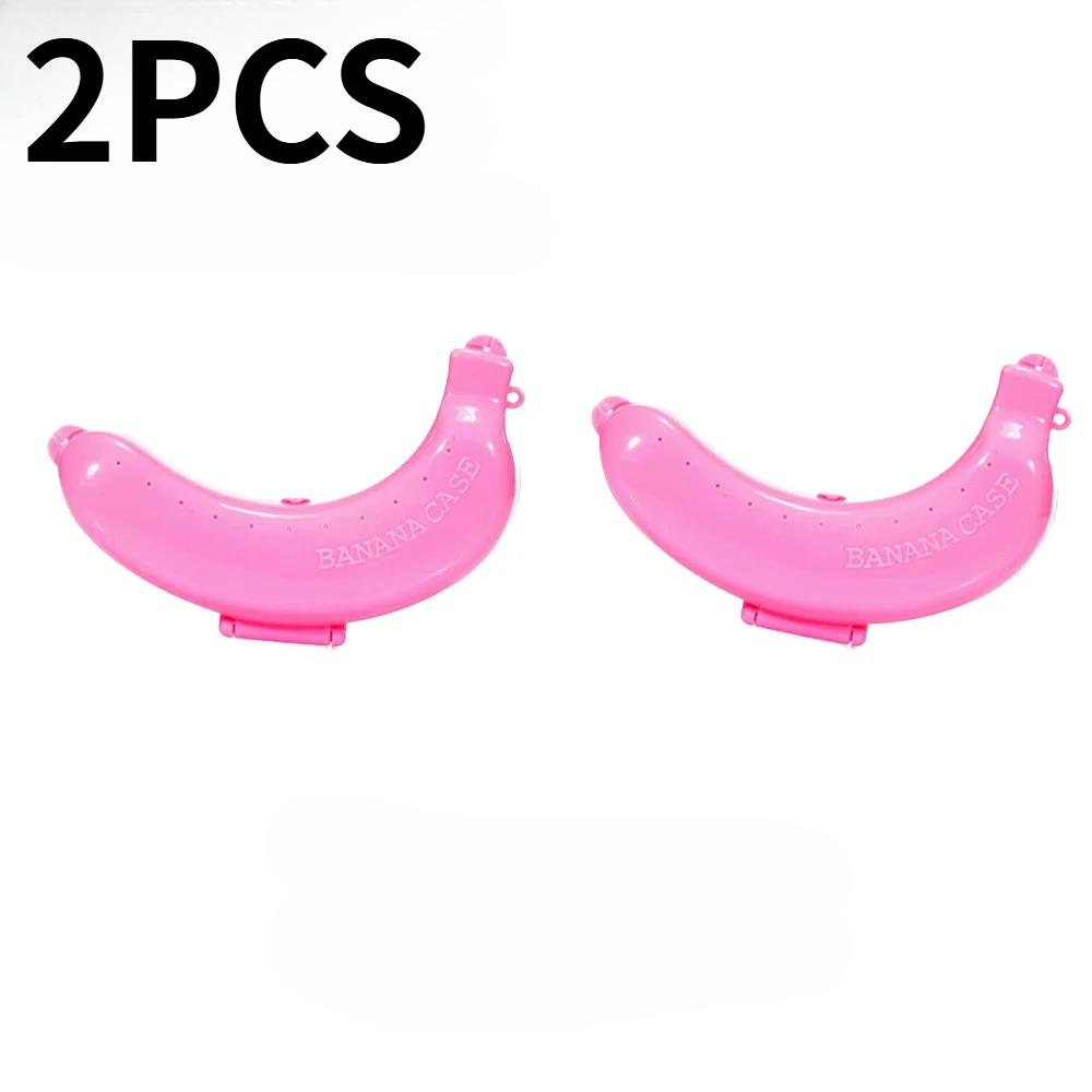 3 Stück tragbare Bananenaufbewahrungsbox für Outdoor-Reisen, süße Bananenbox, Schutzhülle, Reise, Schüler, Mittagessen, Obstaufbewahrungsbox, Halter