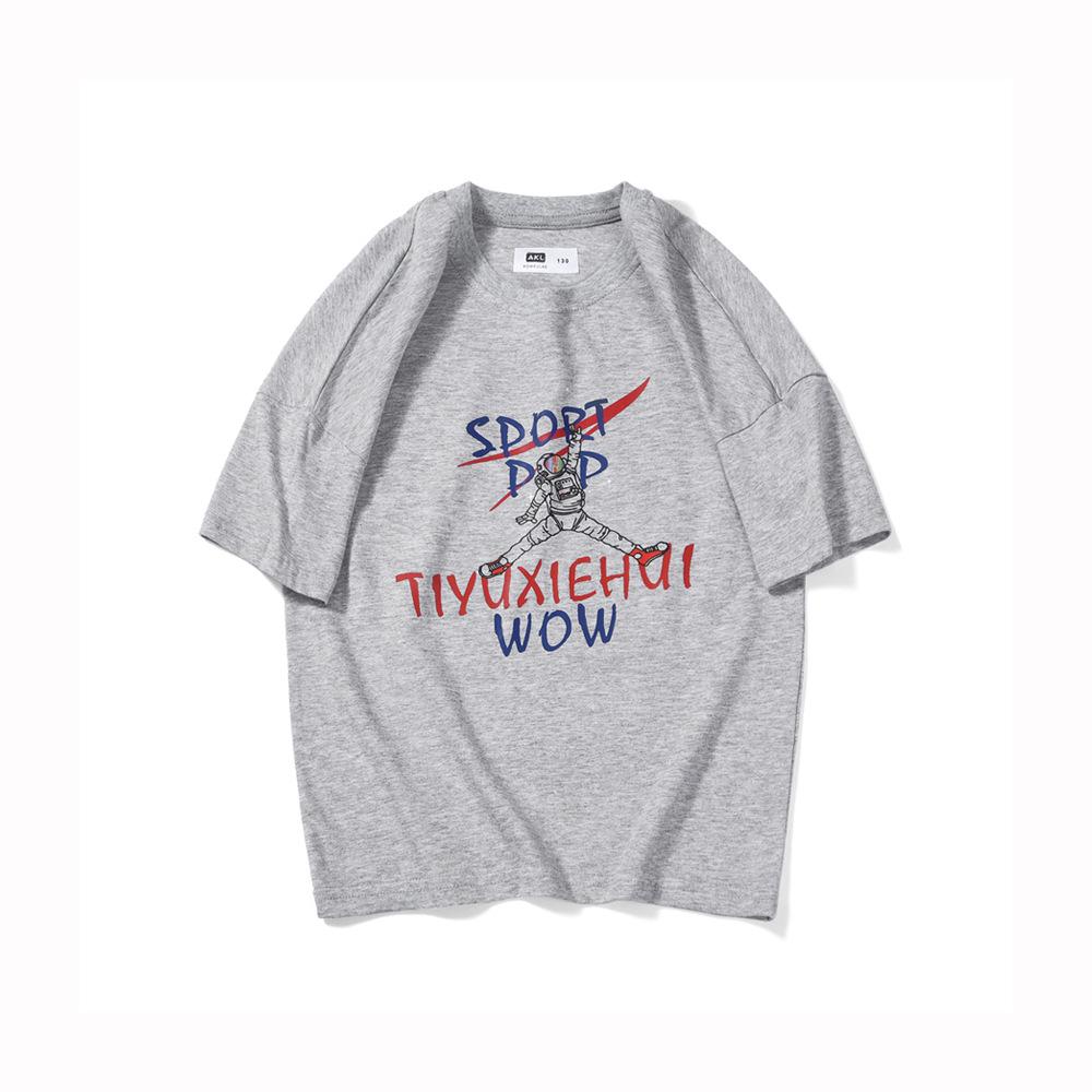 

Модные футболки с короткими рукавами с корейскими мультяшными героями для мальчиков - Летняя коллекция 120cm