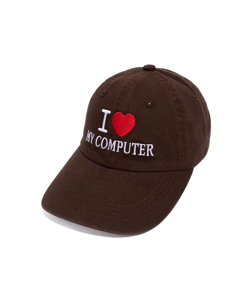 NET SOCIAL CLUB I Love My Pc Washed Cap (Deep Brown)