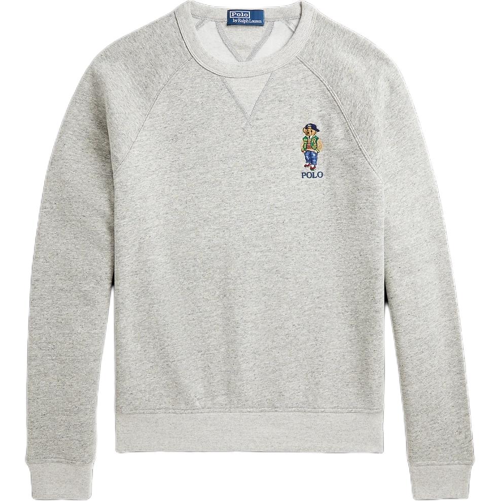 

Polo Ralph Lauren Осень/Зима 24 Свитшот с вышивкой медведя, с круглым вырезом, с длинным рукавом, мужской, серый MNPOKNI16823763-020 XL