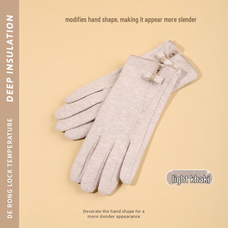 Women s Winter Bowknot Touchscreen Gloves