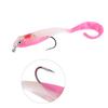 5PCS Fish Lures Artificial Fake Bait Soft Lures Seabass Fishing Tackle with Hook SO050-3