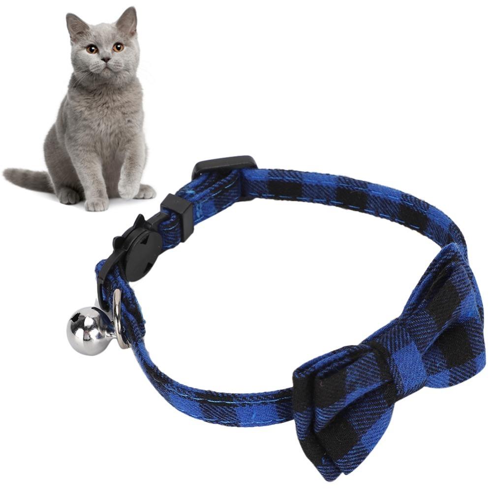Adjustable Cat Collar Bowknot Bowtie Collar Decorative Breakaway Collar Kitten