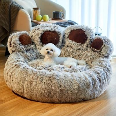 New 50cm Dog Bed Cozy Deep Sleep Pets Kennel Mat Warm Soft Pet Products Dog